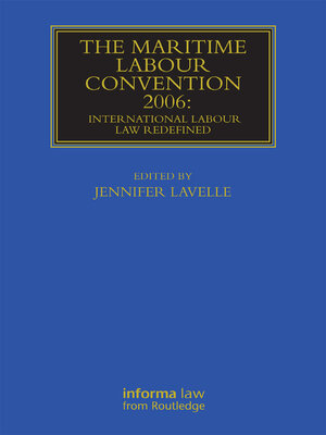 cover image of The Maritime Labour Convention 2006